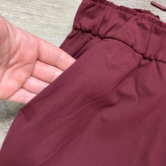 Lululemon Athletic Stretch HR 7/8 Ankle Length Pants Red Merlot NWT Size 8 - Picture 5 of 8